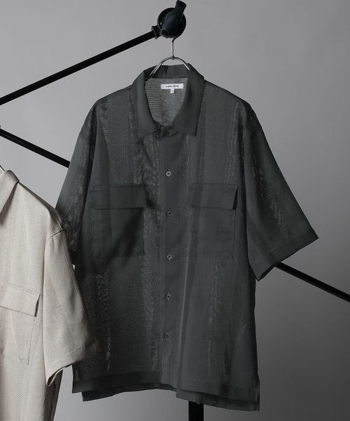 GLOBAL WORK 快適サマーシャツ/透かし柄/CLEAN MODE/287595 チャコールグレー XL メンズインナー グローバルワーク 287595 and ST アンドエスティ(旧ドットエスティ) GLOBAL WORK 快適サマーシャツ/透かし柄/CLEAN MODE/287595 チャコールグレー XL メンズインナー グローバルワーク 287595 and ST アンドエスティ(旧ドットエスティ)
