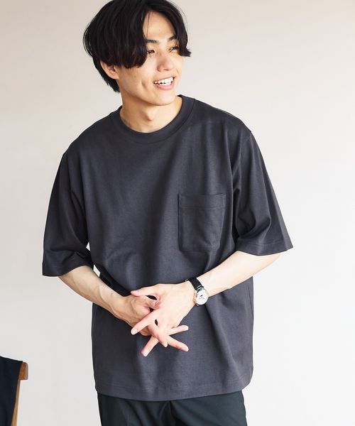 GLOBAL WORK 汗染み軽減Tシャツ/288049 チャコールグレー XL メンズインナー グローバルワーク 288049 and ST アンドエスティ(旧ドットエスティ) GLOBAL WORK 汗染み軽減Tシャツ/288049 チャコールグレー XL メンズインナー グローバルワーク 288049 and ST アンドエスティ(旧ドットエスティ)