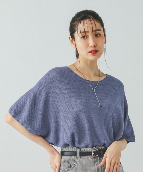 GLOBAL WORK スッキレイさらさらドルマン/288068 ブルー L ウィメンズインナー グローバルワーク 288068 and ST アンドエスティ(旧ドットエスティ) GLOBAL WORK スッキレイさらさらドルマン/288068 ブルー L ウィメンズインナー グローバルワーク 288068 and ST アンドエスティ(旧ドットエスティ)