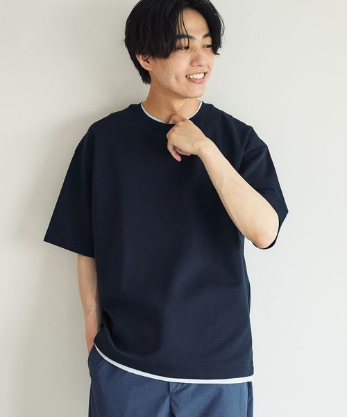 GLOBAL WORK ライトクッションクール/レイヤー/半袖/288085 ネイビー XS メンズインナー グローバルワーク 288085 and ST アンドエスティ(旧ドットエスティ) GLOBAL WORK ライトクッションクール/レイヤー/半袖/288085 ネイビー XS メンズインナー グローバルワーク 288085 and ST アンドエスティ(旧ドットエスティ)