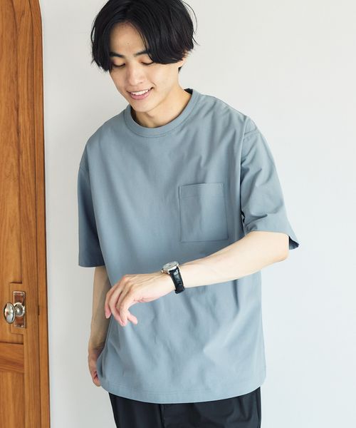 GLOBAL WORK サラサラ快適DRYポケットTシャツ/半袖/288089 ブルー XXL メンズインナー グローバルワーク 288089 and ST アンドエスティ(旧ドットエスティ) GLOBAL WORK サラサラ快適DRYポケットTシャツ/半袖/288089 ブルー XXL メンズインナー グローバルワーク 288089 and ST アンドエスティ(旧ドットエスティ)