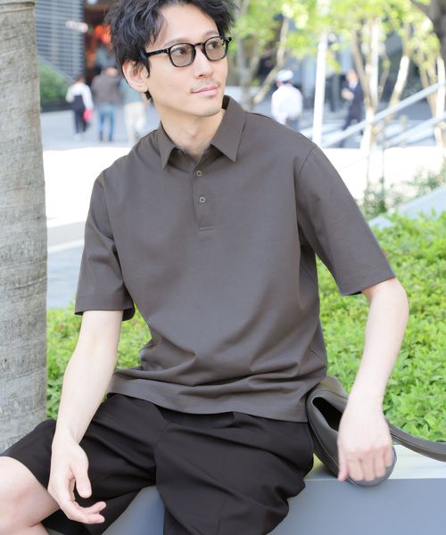 GLOBAL WORK 汗染み軽減クリーンポロ/288090 チャコールグレー L メンズインナー グローバルワーク 288090 and ST アンドエスティ(旧ドットエスティ) GLOBAL WORK 汗染み軽減クリーンポロ/288090 チャコールグレー L メンズインナー グローバルワーク 288090 and ST アンドエスティ(旧ドットエスティ)