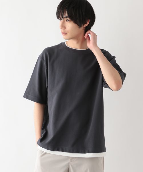 GLOBAL WORK ミラノリブレイヤードCOOL/288102 チャコールグレー S メンズインナー グローバルワーク 288102 and ST アンドエスティ(旧ドットエスティ) GLOBAL WORK ミラノリブレイヤードCOOL/288102 チャコールグレー S メンズインナー グローバルワーク 288102 and ST アンドエスティ(旧ドットエスティ)
