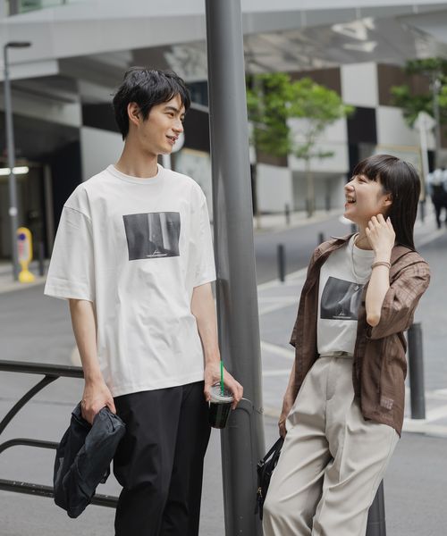 GLOBAL WORK サラサラ快適DRYTシャツ/プリント/半袖/288117 オフホワイト S メンズインナー グローバルワーク 288117 and ST アンドエスティ(旧ドットエスティ) GLOBAL WORK サラサラ快適DRYTシャツ/プリント/半袖/288117 オフホワイト S メンズインナー グローバルワーク 288117 and ST アンドエスティ(旧ドットエスティ)