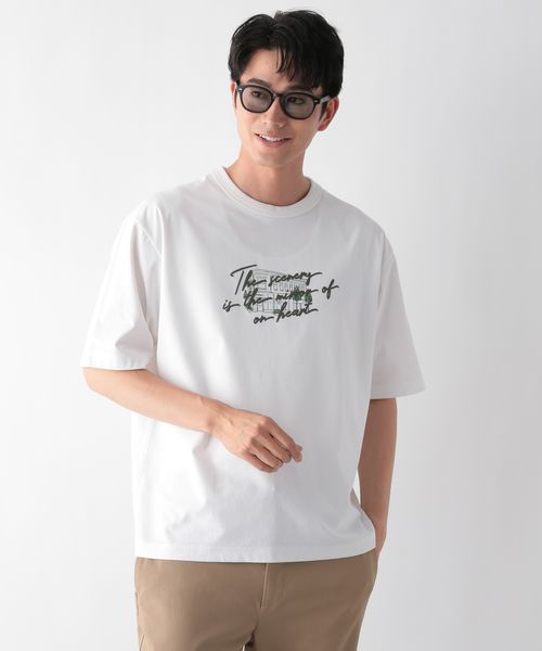 GLOBAL WORK サラサラ快適DRYTシャツ/プリント/半袖/288117 ナチュラル S メンズインナー グローバルワーク 288117 and ST アンドエスティ(旧ドットエスティ) GLOBAL WORK サラサラ快適DRYTシャツ/プリント/半袖/288117 ナチュラル S メンズインナー グローバルワーク 288117 and ST アンドエスティ(旧ドットエスティ)