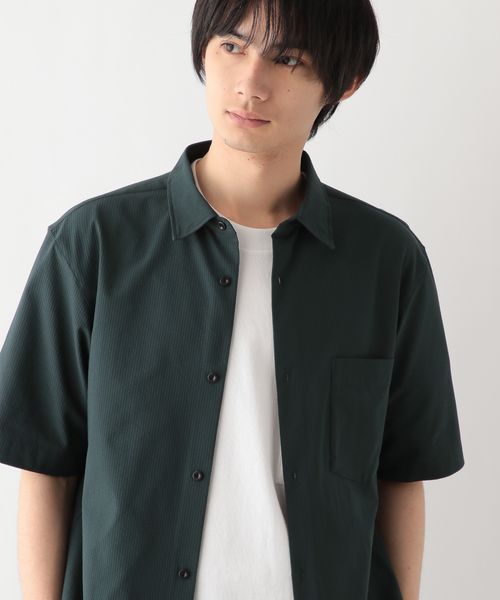 GLOBAL WORK 快適サマーシャツ/サッカー/288184 カーキ L メンズインナー グローバルワーク 288184 and ST アンドエスティ(旧ドットエスティ) GLOBAL WORK 快適サマーシャツ/サッカー/288184 カーキ L メンズインナー グローバルワーク 288184 and ST アンドエスティ(旧ドットエスティ)