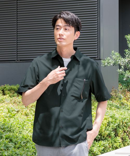 GLOBAL WORK 快適サマーシャツ/サッカー/288184 カーキ M メンズインナー グローバルワーク 288184 and ST アンドエスティ(旧ドットエスティ) GLOBAL WORK 快適サマーシャツ/サッカー/288184 カーキ M メンズインナー グローバルワーク 288184 and ST アンドエスティ(旧ドットエスティ)
