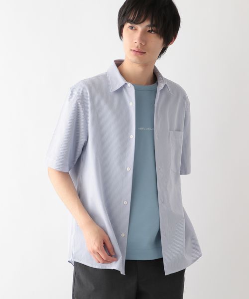 GLOBAL WORK 快適サマーシャツ/サッカー/288184 ライトブルー XL メンズインナー グローバルワーク 288184 and ST アンドエスティ(旧ドットエスティ) GLOBAL WORK 快適サマーシャツ/サッカー/288184 ライトブルー XL メンズインナー グローバルワーク 288184 and ST アンドエスティ(旧ドットエスティ)