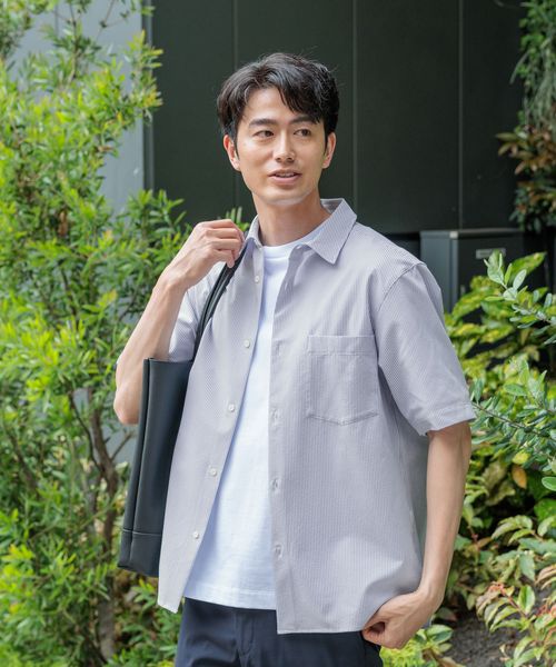 GLOBAL WORK 快適サマーシャツ/サッカー/288184 ライトブルー XL メンズインナー グローバルワーク 288184 and ST アンドエスティ(旧ドットエスティ) GLOBAL WORK 快適サマーシャツ/サッカー/288184 ライトブルー XL メンズインナー グローバルワーク 288184 and ST アンドエスティ(旧ドットエスティ)