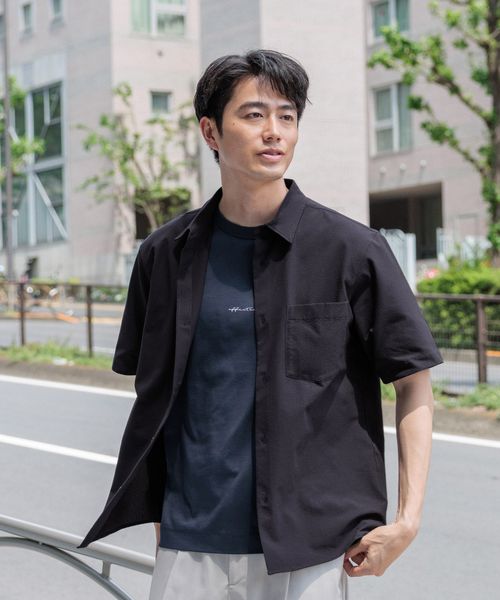 GLOBAL WORK 快適サマーシャツ/サッカー/288184 ダークブルー XL メンズインナー グローバルワーク 288184 and ST アンドエスティ(旧ドットエスティ) GLOBAL WORK 快適サマーシャツ/サッカー/288184 ダークブルー XL メンズインナー グローバルワーク 288184 and ST アンドエスティ(旧ドットエスティ)