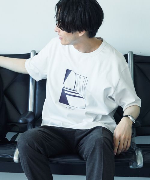 GLOBAL WORK 宮沢氷魚さん着用/リッチクリーンTシャツ/プリント/半袖/288193 オフホワイト XXL メンズインナー グローバルワーク 288193 and ST アンドエスティ(旧ドットエスティ) GLOBAL WORK 宮沢氷魚さん着用/リッチクリーンTシャツ/プリント/半袖/288193 オフホワイト XXL メンズインナー グローバルワーク 288193 and ST アンドエスティ(旧ドットエスティ)