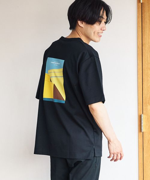 GLOBAL WORK 宮沢氷魚さん着用/リッチクリーンTシャツ/プリント/半袖/288193 ブラック XL メンズインナー グローバルワーク 288193 and ST アンドエスティ(旧ドットエスティ) GLOBAL WORK 宮沢氷魚さん着用/リッチクリーンTシャツ/プリント/半袖/288193 ブラック XL メンズインナー グローバルワーク 288193 and ST アンドエスティ(旧ドットエスティ)