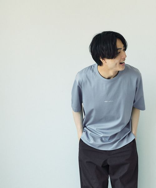 GLOBAL WORK 宮沢氷魚さん着用/リッチクリーンTシャツ/プリント/半袖/288193 ライトブルー M メンズインナー グローバルワーク 288193 and ST アンドエスティ(旧ドットエスティ) GLOBAL WORK 宮沢氷魚さん着用/リッチクリーンTシャツ/プリント/半袖/288193 ライトブルー M メンズインナー グローバルワーク 288193 and ST アンドエスティ(旧ドットエスティ)
