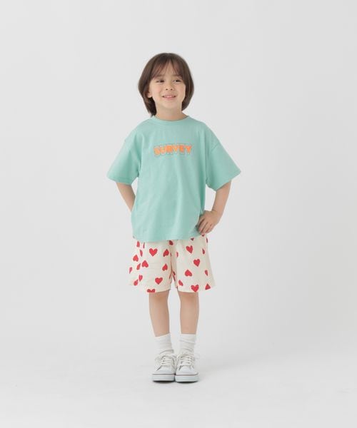GLOBAL WORK ヘビロッTEEBOYS半袖/100-120cm展開/288523 グリーン キッズ グローバルワーク 288523 and ST アンドエスティ(旧ドットエスティ) GLOBAL WORK ヘビロッTEEBOYS半袖/100-120cm展開/288523 グリーン キッズ グローバルワーク 288523 and ST アンドエスティ(旧ドットエスティ)