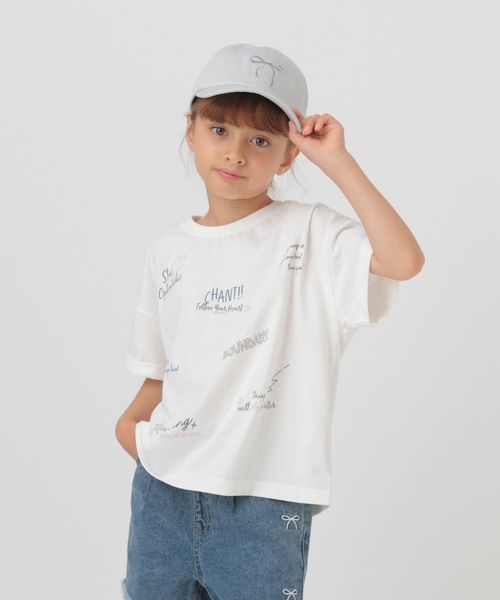 GLOBAL WORK ヘビロッTEEGIRL半袖/100-120cm展開/288526 ホワイト キッズ グローバルワーク 288526 and ST アンドエスティ(旧ドットエスティ) GLOBAL WORK ヘビロッTEEGIRL半袖/100-120cm展開/288526 ホワイト キッズ グローバルワーク 288526 and ST アンドエスティ(旧ドットエスティ)