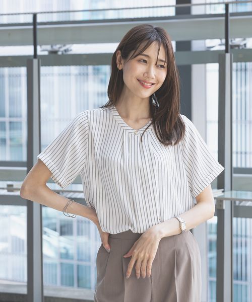 GLOBAL WORK キレイつづく2WAYタック半袖/288566 ライトグレー S ウィメンズインナー グローバルワーク 288566 and ST アンドエスティ(旧ドットエスティ) GLOBAL WORK キレイつづく2WAYタック半袖/288566 ライトグレー S ウィメンズインナー グローバルワーク 288566 and ST アンドエスティ(旧ドットエスティ)