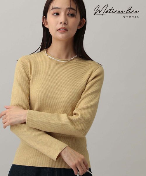 GLOBAL WORK MATINEE LINE/リブクルーネックプルオーバー/288700 イエロー M マチネ グローバルワーク 288700 and ST アンドエスティ(旧ドットエスティ) GLOBAL WORK MATINEE LINE/リブクルーネックプルオーバー/288700 イエロー M マチネ グローバルワーク 288700 and ST アンドエスティ(旧ドットエスティ)
