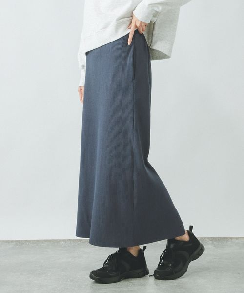 GLOBAL WORK セルフCUTリブIラインスカート/288750 ネイビー M ウィメンズボトムス グローバルワーク 288750 and ST アンドエスティ(旧ドットエスティ) GLOBAL WORK セルフCUTリブIラインスカート/288750 ネイビー M ウィメンズボトムス グローバルワーク 288750 and ST アンドエスティ(旧ドットエスティ)
