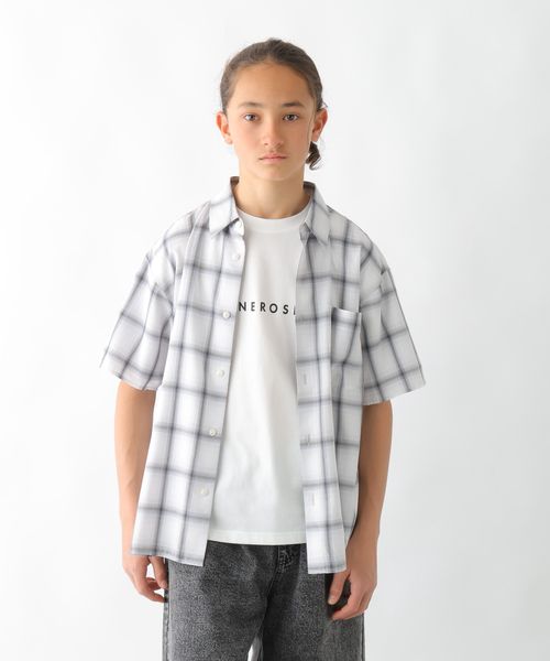 GLOBAL WORK サラサマ快適シャツ半袖/K/キッズ/289028 オフホワイト キッズ グローバルワーク 289028 and ST アンドエスティ(旧ドットエスティ) GLOBAL WORK サラサマ快適シャツ半袖/K/キッズ/289028 オフホワイト キッズ グローバルワーク 289028 and ST アンドエスティ(旧ドットエスティ)