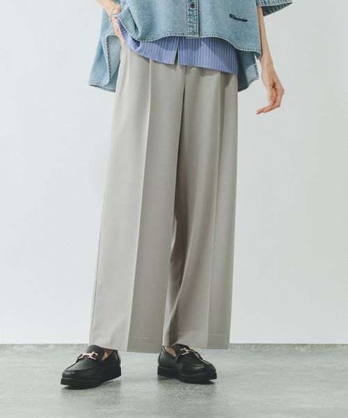 GLOBAL WORK ウツクシルエットDRYワイドパンツ/289061 ライトグレー S ウィメンズボトムス グローバルワーク 289061 and ST アンドエスティ(旧ドットエスティ) GLOBAL WORK ウツクシルエットDRYワイドパンツ/289061 ライトグレー S ウィメンズボトムス グローバルワーク 289061 and ST アンドエスティ(旧ドットエスティ)