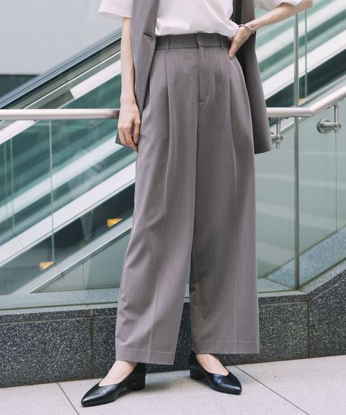 GLOBAL WORK 貴島明日香さん着用/ウツクシルエットDRYワイドパンツ/289061 グレー L ウィメンズボトムス グローバルワーク 289061 and ST アンドエスティ(旧ドットエスティ) GLOBAL WORK 貴島明日香さん着用/ウツクシルエットDRYワイドパンツ/289061 グレー L ウィメンズボトムス グローバルワーク 289061 and ST アンドエスティ(旧ドットエスティ)