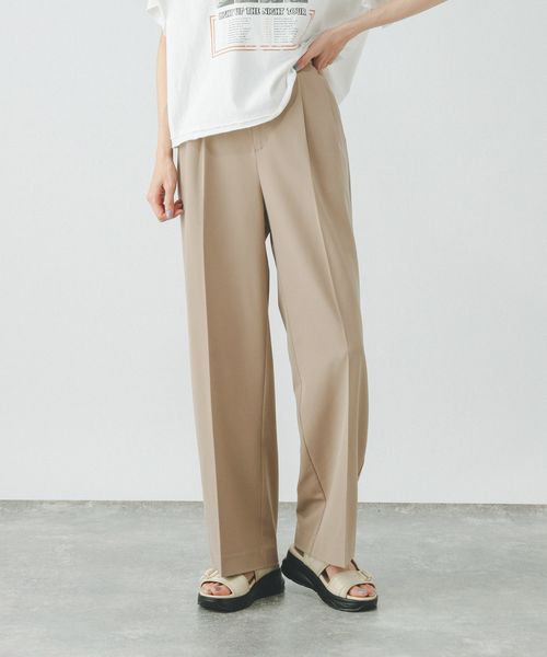 GLOBAL WORK ウツクシルエットDRYワイドパンツTall/一部店舗限定/289082 ベージュ L ウィメンズボトムス グローバルワーク 289082 and ST アンドエスティ(旧ドットエスティ) GLOBAL WORK ウツクシルエットDRYワイドパンツTall/一部店舗限定/289082 ベージュ L ウィメンズボトムス グローバルワーク 289082 and ST アンドエスティ(旧ドットエスティ)