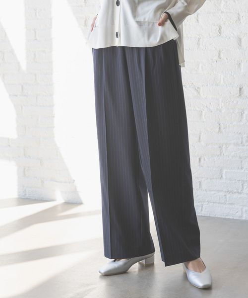 GLOBAL WORK ウツクシルエットDRYワイドパンツTall/一部店舗限定/289082 ダークブルー L ウィメンズボトムス グローバルワーク 289082 and ST アンドエスティ(旧ドットエスティ) GLOBAL WORK ウツクシルエットDRYワイドパンツTall/一部店舗限定/289082 ダークブルー L ウィメンズボトムス グローバルワーク 289082 and ST アンドエスティ(旧ドットエスティ)