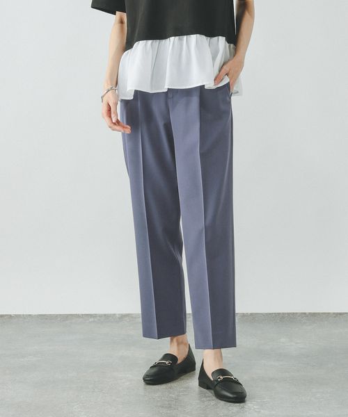 GLOBAL WORK ウツクシルエットDRYプレミアムテーパードパンツ/289086 ブルー XS ウィメンズボトムス グローバルワーク 289086 and ST アンドエスティ(旧ドットエスティ) GLOBAL WORK ウツクシルエットDRYプレミアムテーパードパンツ/289086 ブルー XS ウィメンズボトムス グローバルワーク 289086 and ST アンドエスティ(旧ドットエスティ)