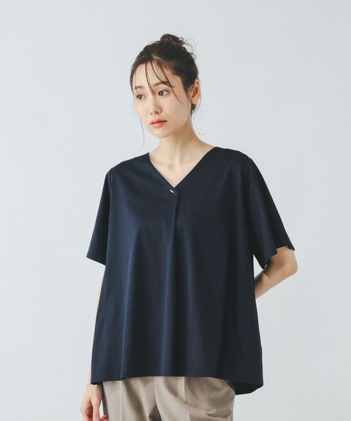 GLOBAL WORK リッチクリーンVネックプルオーバー/289387 ネイビー M ウィメンズインナー グローバルワーク 289387 and ST アンドエスティ(旧ドットエスティ) GLOBAL WORK リッチクリーンVネックプルオーバー/289387 ネイビー M ウィメンズインナー グローバルワーク 289387 and ST アンドエスティ(旧ドットエスティ)