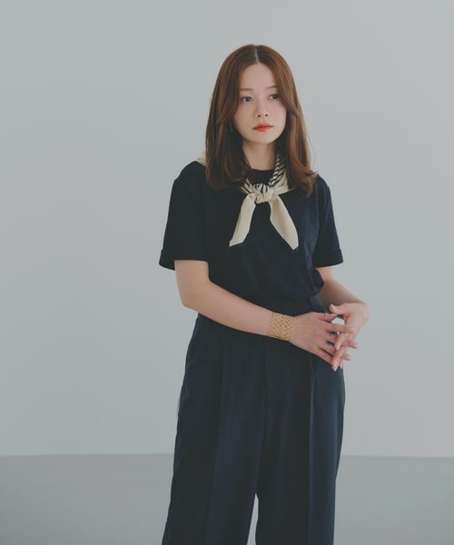 GLOBAL WORK 高山直子さんコラボ/ベーシックTEE/EiiS/289634 ブラック XS ウィメンズインナー グローバルワーク 289634 and ST アンドエスティ(旧ドットエスティ) GLOBAL WORK 高山直子さんコラボ/ベーシックTEE/EiiS/289634 ブラック XS ウィメンズインナー グローバルワーク 289634 and ST アンドエスティ(旧ドットエスティ)