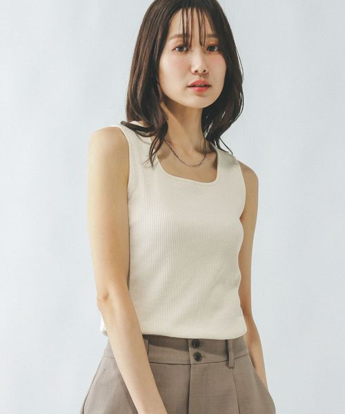 GLOBAL WORK 吉高由里子さん着用/Beauteeスクエアタンク/289845 ナチュラル L ウィメンズインナー グローバルワーク 289845 and ST アンドエスティ(旧ドットエスティ) GLOBAL WORK 吉高由里子さん着用/Beauteeスクエアタンク/289845 ナチュラル L ウィメンズインナー グローバルワーク 289845 and ST アンドエスティ(旧ドットエスティ)