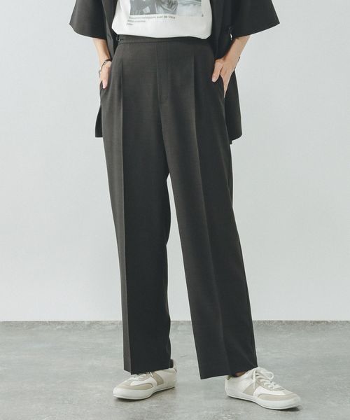 GLOBAL WORK お手入れラクラクセットアップ/ストレートパンツ/290030 ブラック M ウィメンズボトムス グローバルワーク 290030 and ST アンドエスティ(旧ドットエスティ) GLOBAL WORK お手入れラクラクセットアップ/ストレートパンツ/290030 ブラック M ウィメンズボトムス グローバルワーク 290030 and ST アンドエスティ(旧ドットエスティ)