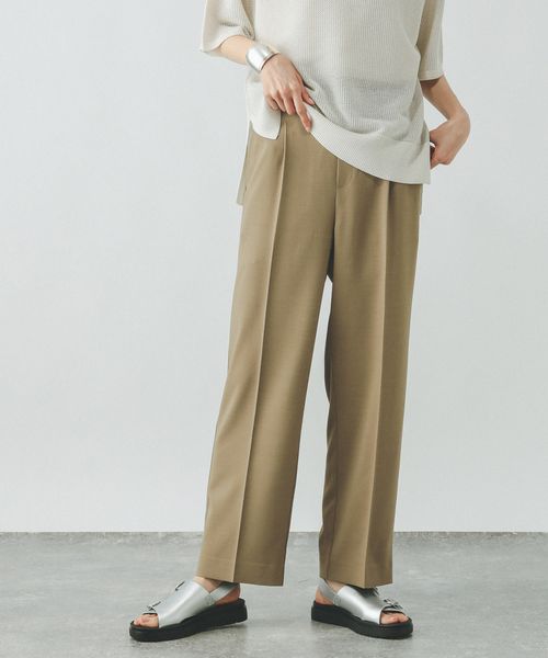 GLOBAL WORK お手入れラクラクセットアップ/ストレートパンツ/290030 レオパード L ウィメンズボトムス グローバルワーク 290030 and ST アンドエスティ(旧ドットエスティ) GLOBAL WORK お手入れラクラクセットアップ/ストレートパンツ/290030 レオパード L ウィメンズボトムス グローバルワーク 290030 and ST アンドエスティ(旧ドットエスティ)
