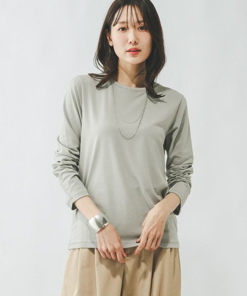 GLOBAL WORK FFFIT エフィット/やわらかストレッチT長袖/291137 ブルー M ウィメンズインナー グローバルワーク 291137 and ST アンドエスティ(旧ドットエスティ) GLOBAL WORK FFFIT エフィット/やわらかストレッチT長袖/291137 ブルー M ウィメンズインナー グローバルワーク 291137 and ST アンドエスティ(旧ドットエスティ)