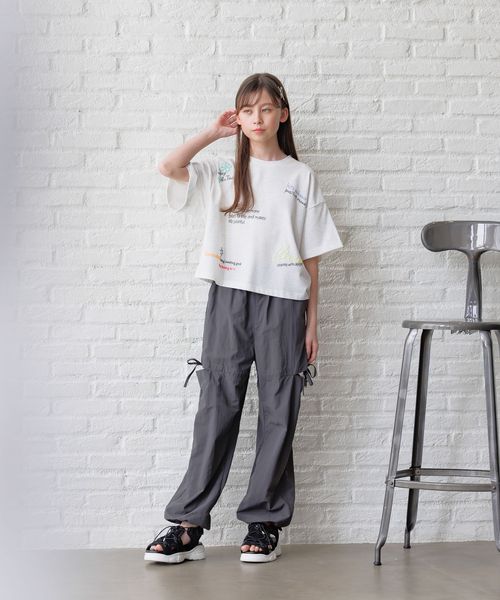 GLOBAL WORK DRY/スリットデザインパンツ/キッズ/292234 チャコールグレー キッズ グローバルワーク 292234 and ST アンドエスティ(旧ドットエスティ) GLOBAL WORK DRY/スリットデザインパンツ/キッズ/292234 チャコールグレー キッズ グローバルワーク 292234 and ST アンドエスティ(旧ドットエスティ)