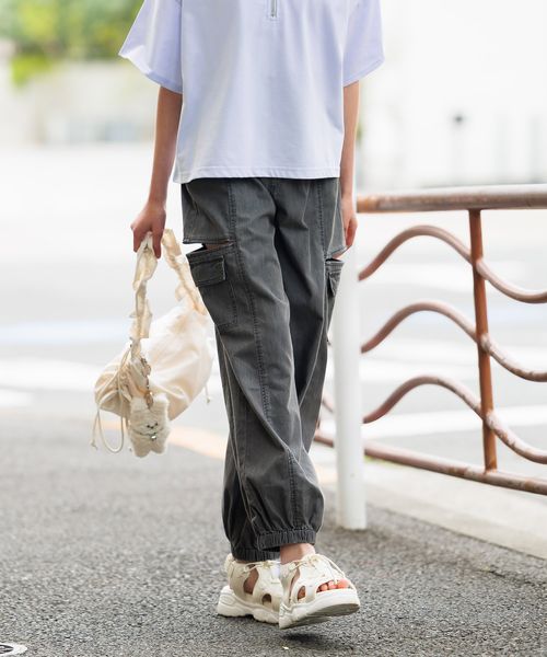 GLOBAL WORK DRY/サイドZIPカーゴパンツ/キッズ/292254 ライトグレー キッズ グローバルワーク 292254 and ST アンドエスティ(旧ドットエスティ) GLOBAL WORK DRY/サイドZIPカーゴパンツ/キッズ/292254 ライトグレー キッズ グローバルワーク 292254 and ST アンドエスティ(旧ドットエスティ)