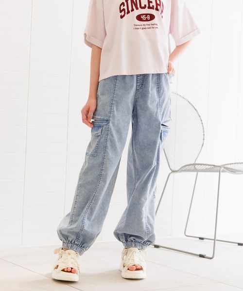GLOBAL WORK DRY/サイドZIPカーゴパンツ/キッズ/292254 ライトブルー キッズ グローバルワーク 292254 and ST アンドエスティ(旧ドットエスティ) GLOBAL WORK DRY/サイドZIPカーゴパンツ/キッズ/292254 ライトブルー キッズ グローバルワーク 292254 and ST アンドエスティ(旧ドットエスティ)