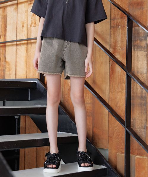 GLOBAL WORK GOODデニムフリンジショートパンツ/キッズ/292281 ブラウン キッズ グローバルワーク 292281 and ST アンドエスティ(旧ドットエスティ) GLOBAL WORK GOODデニムフリンジショートパンツ/キッズ/292281 ブラウン キッズ グローバルワーク 292281 and ST アンドエスティ(旧ドットエスティ)