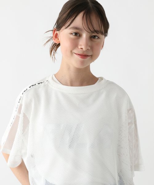 GLOBAL WORK FILAコラボ/メッシュセット/キッズ/309348 ホワイト キッズ グローバルワーク 309348 and ST アンドエスティ(旧ドットエスティ) GLOBAL WORK FILAコラボ/メッシュセット/キッズ/309348 ホワイト キッズ グローバルワーク 309348 and ST アンドエスティ(旧ドットエスティ)