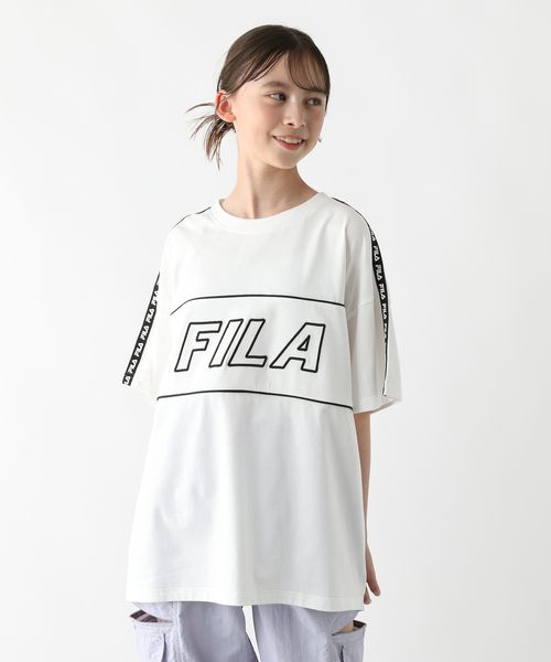 GLOBAL WORK FILAコラボ/BIGT半袖/キッズ/310067 ホワイト キッズ グローバルワーク 310067 and ST アンドエスティ(旧ドットエスティ) GLOBAL WORK FILAコラボ/BIGT半袖/キッズ/310067 ホワイト キッズ グローバルワーク 310067 and ST アンドエスティ(旧ドットエスティ)
