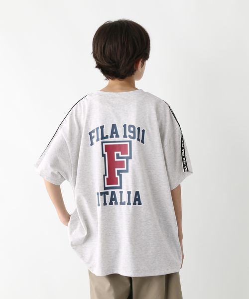 GLOBAL WORK FILAコラボ/BIGT半袖/キッズ/310067 ライトグレー キッズ グローバルワーク 310067 and ST アンドエスティ(旧ドットエスティ) GLOBAL WORK FILAコラボ/BIGT半袖/キッズ/310067 ライトグレー キッズ グローバルワーク 310067 and ST アンドエスティ(旧ドットエスティ)