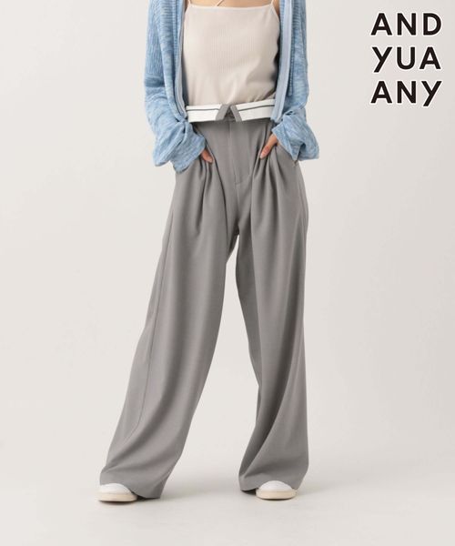 GLOBAL WORK ターンベルトワイドパンツ/AND YUA ANY/319425 ライトグレー M キッズ グローバルワーク 319425 and ST アンドエスティ(旧ドットエスティ) GLOBAL WORK ターンベルトワイドパンツ/AND YUA ANY/319425 ライトグレー M キッズ グローバルワーク 319425 and ST アンドエスティ(旧ドットエスティ)