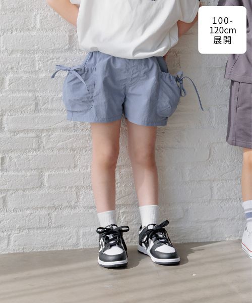GLOBAL WORK 100-120cm展開/DRY/サイドリボンショートパンツ/321399 ライトブルー キッズ グローバルワーク 321399 and ST アンドエスティ(旧ドットエスティ) GLOBAL WORK 100-120cm展開/DRY/サイドリボンショートパンツ/321399 ライトブルー キッズ グローバルワーク 321399 and ST アンドエスティ(旧ドットエスティ)