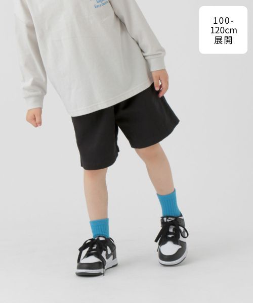 GLOBAL WORK 100-120cm展開/ソフトツイルショーツ/321403 ブラック キッズ グローバルワーク 321403 and ST アンドエスティ(旧ドットエスティ) GLOBAL WORK 100-120cm展開/ソフトツイルショーツ/321403 ブラック キッズ グローバルワーク 321403 and ST アンドエスティ(旧ドットエスティ)