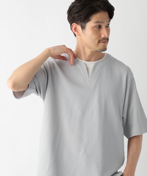GLOBAL WORK キーネックレイヤード/半袖/一部店舗限定/321941 ライトグレー XL メンズインナー グローバルワーク 321941 and ST アンドエスティ(旧ドットエスティ) GLOBAL WORK キーネックレイヤード/半袖/一部店舗限定/321941 ライトグレー XL メンズインナー グローバルワーク 321941 and ST アンドエスティ(旧ドットエスティ)
