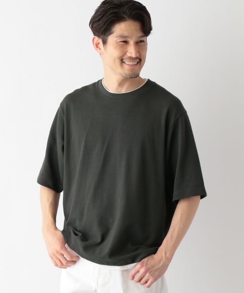 GLOBAL WORK クルーネックレイヤード/半袖/一部店舗限定/321976 チャコールグレー S メンズインナー グローバルワーク 321976 and ST アンドエスティ(旧ドットエスティ) GLOBAL WORK クルーネックレイヤード/半袖/一部店舗限定/321976 チャコールグレー S メンズインナー グローバルワーク 321976 and ST アンドエスティ(旧ドットエスティ)