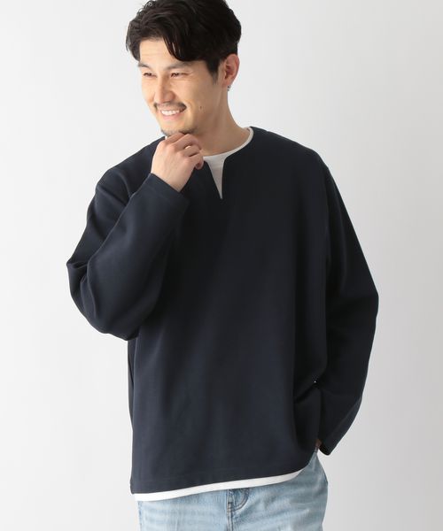 GLOBAL WORK キーネックレイヤード/長袖/一部店舗限定/321981 ネイビー L メンズインナー グローバルワーク 321981 and ST アンドエスティ(旧ドットエスティ) GLOBAL WORK キーネックレイヤード/長袖/一部店舗限定/321981 ネイビー L メンズインナー グローバルワーク 321981 and ST アンドエスティ(旧ドットエスティ)