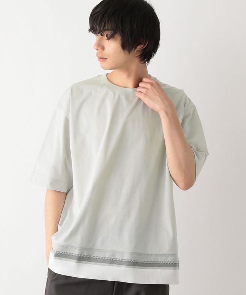 GLOBAL WORK サラサラ快適DRYTシャツ/切り替え/半袖/323115 ライトグレー L メンズインナー グローバルワーク 323115 and ST アンドエスティ(旧ドットエスティ) GLOBAL WORK サラサラ快適DRYTシャツ/切り替え/半袖/323115 ライトグレー L メンズインナー グローバルワーク 323115 and ST アンドエスティ(旧ドットエスティ)