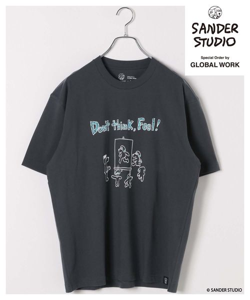 GLOBAL WORK SANDER STUDIO Tシャツ/一部店舗限定/323526 チャコールグレー S メンズインナー グローバルワーク 323526 and ST アンドエスティ(旧ドットエスティ) GLOBAL WORK SANDER STUDIO Tシャツ/一部店舗限定/323526 チャコールグレー S メンズインナー グローバルワーク 323526 and ST アンドエスティ(旧ドットエスティ)