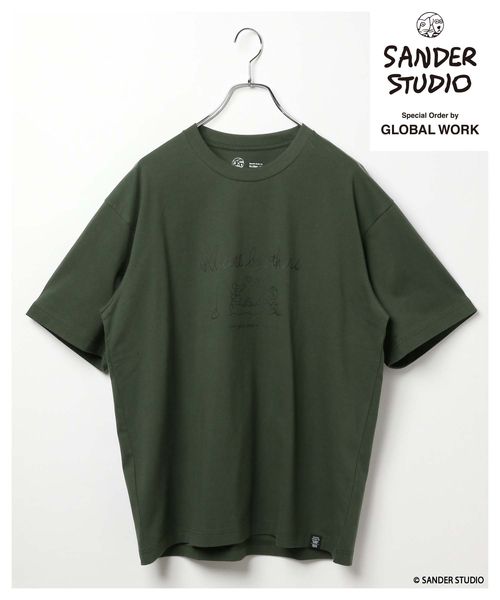 GLOBAL WORK SANDER STUDIO Tシャツ/一部店舗限定/323526 カーキ S メンズインナー グローバルワーク 323526 and ST アンドエスティ(旧ドットエスティ) GLOBAL WORK SANDER STUDIO Tシャツ/一部店舗限定/323526 カーキ S メンズインナー グローバルワーク 323526 and ST アンドエスティ(旧ドットエスティ)